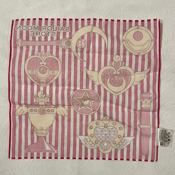 Sailor Moon Ichiban Kuji The Super Live Hand Towel and Handkerchief - Pink White - Picture 3 of 5